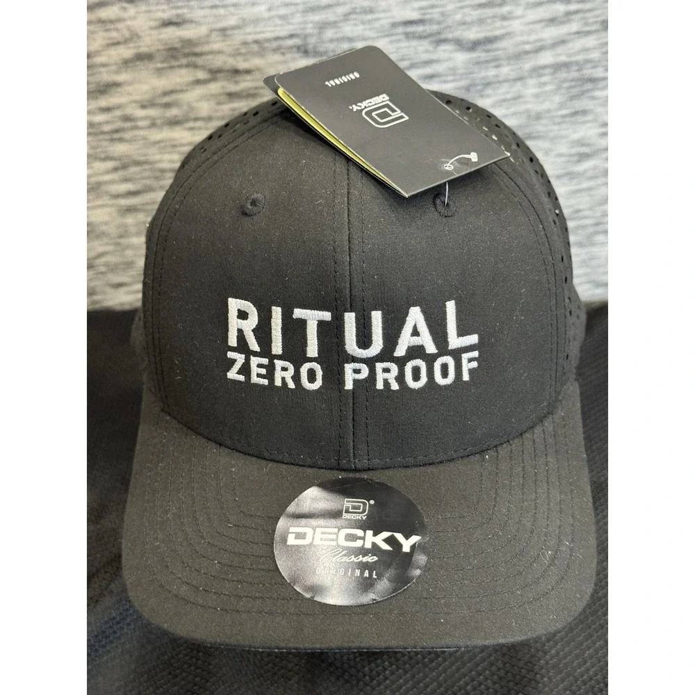 Ritual‎ Zero Proof Social Club Hat Black Snapback New With Tags Decky Classic